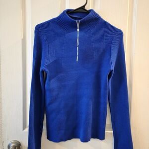 Melissa Paige Royal Blue Turtleneck Sweater